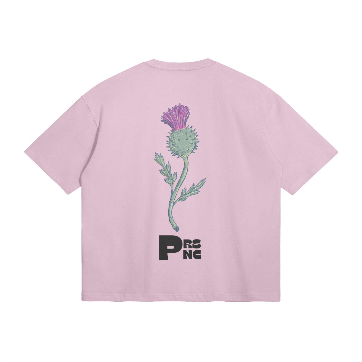 PRSNC Thistle logo Oversized T-Shirt