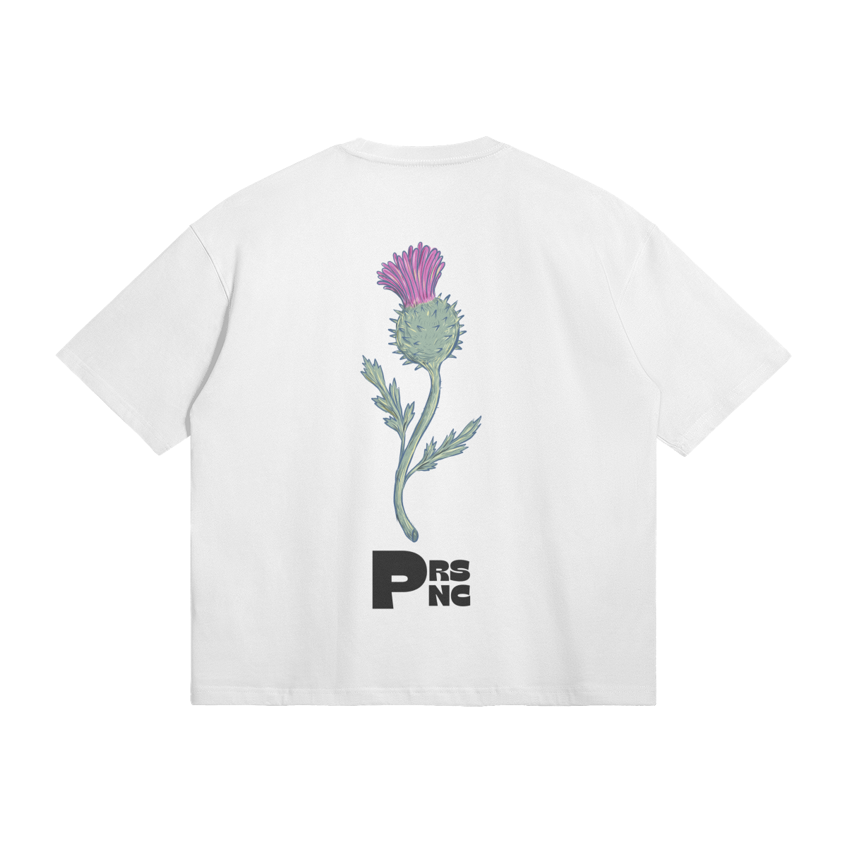 PRSNC Thistle logo Oversized T-Shirt