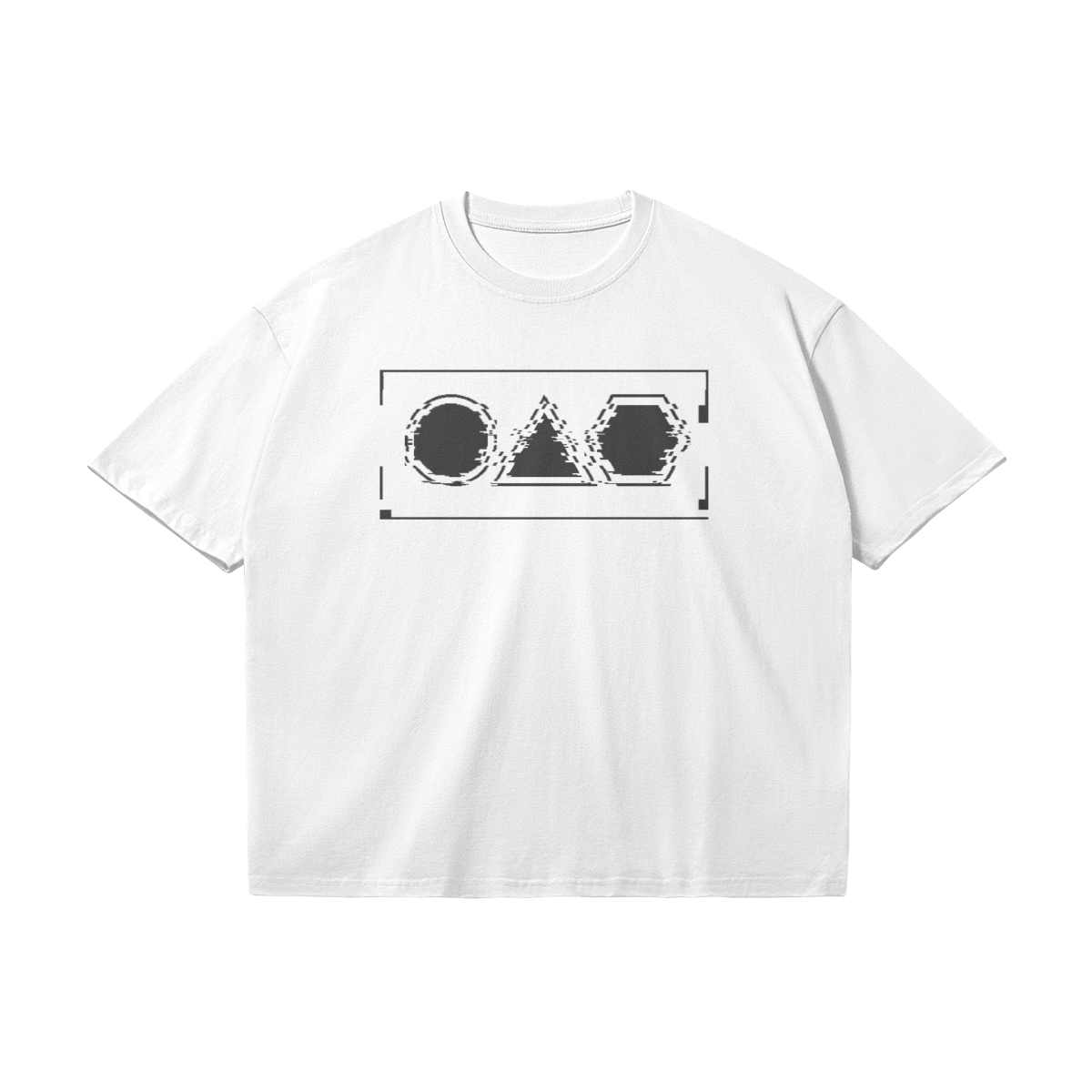 PRSNC scuffed shapes Oversized T-Shirt